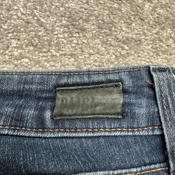 Paige Skyline Skinny Denim Jeans Womens 26 Blue Dark Wash Mid Rise Casual 28x28 - Picture 5 of 15